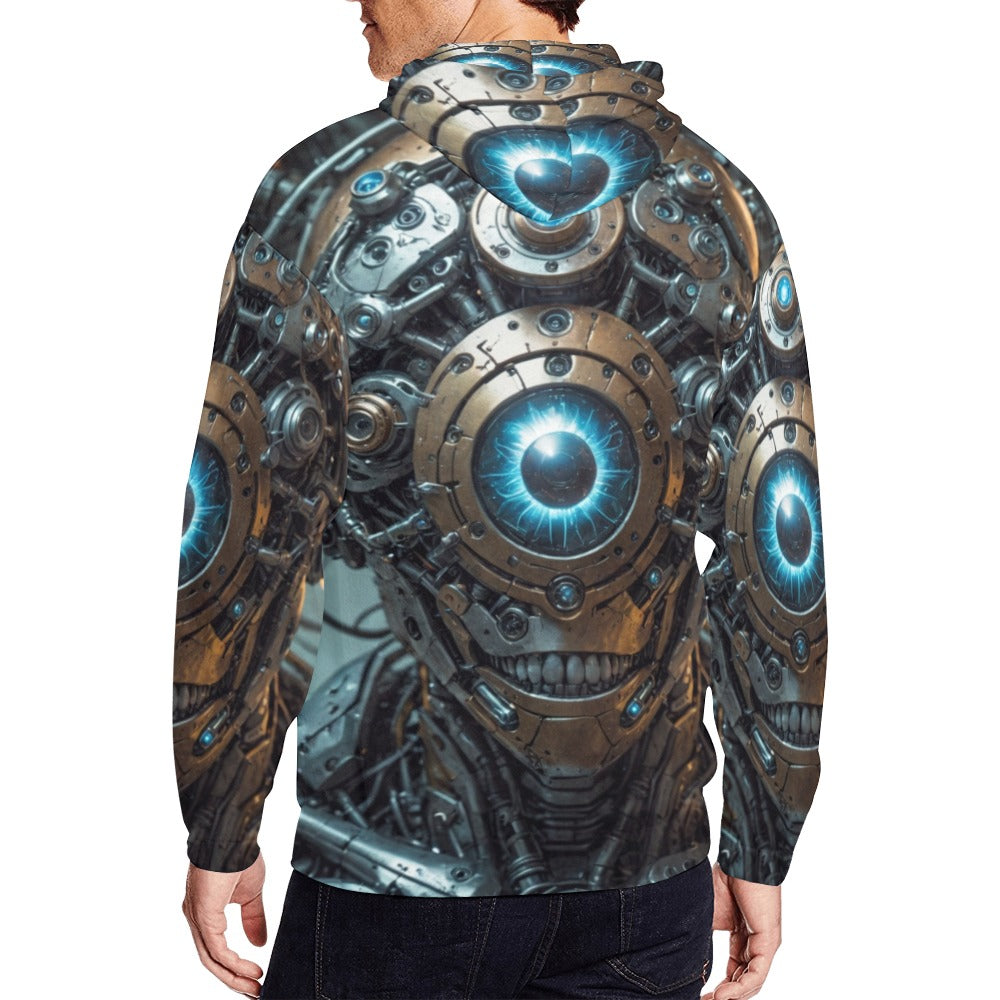 SssidewinderssS - Deliberately Dumbfounded Men's All Over Print Full Zip Hoodie (Model H14)