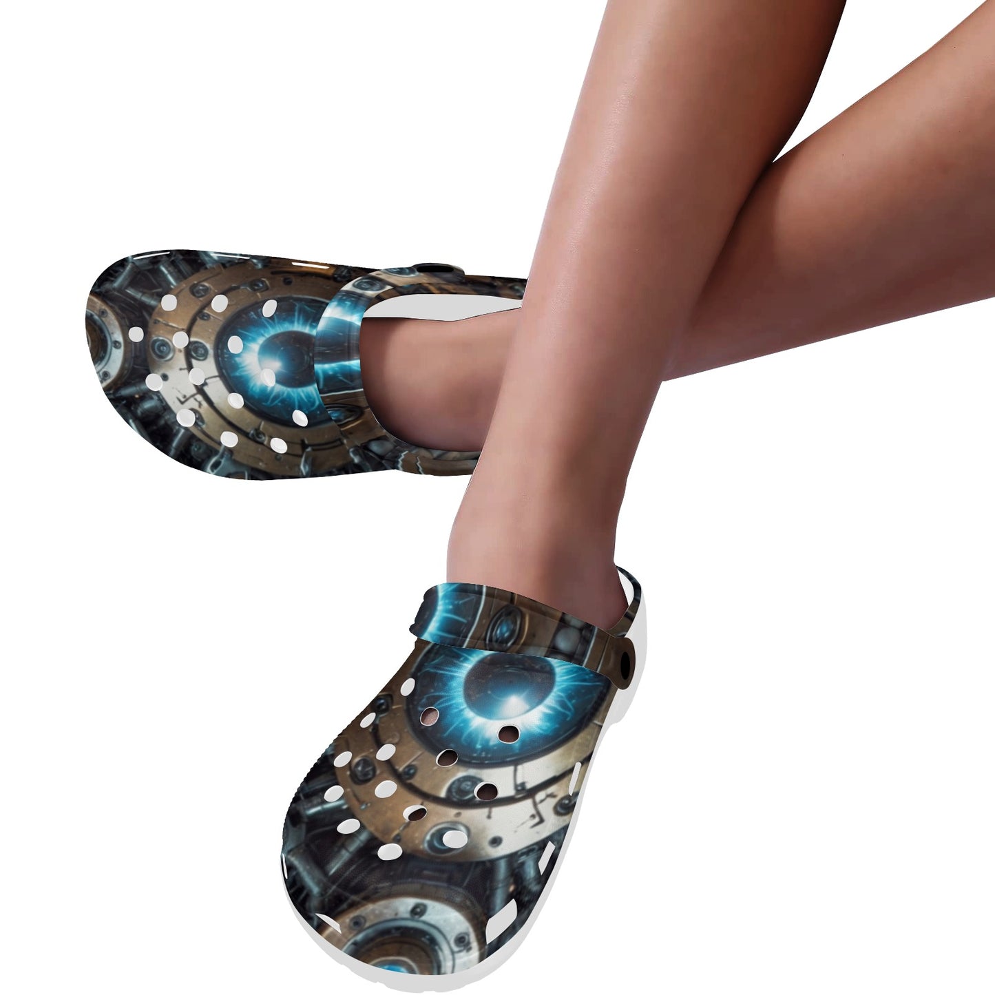 SssidewinderssS - Deliberately Dumbfounded Custom Print Adults Clogs