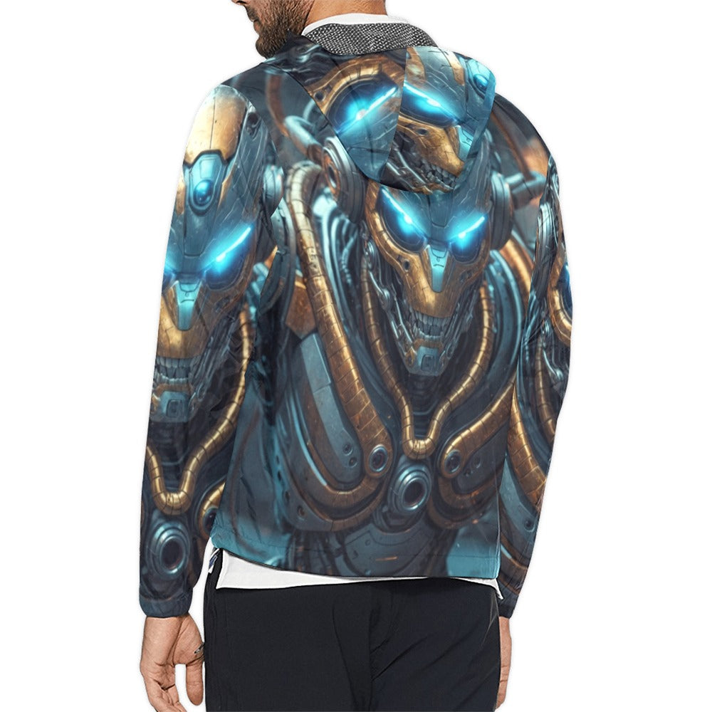 SssidewinderssS - Body Buzz Unisex All Over Print  Hooded Windbreaker (Model H23)