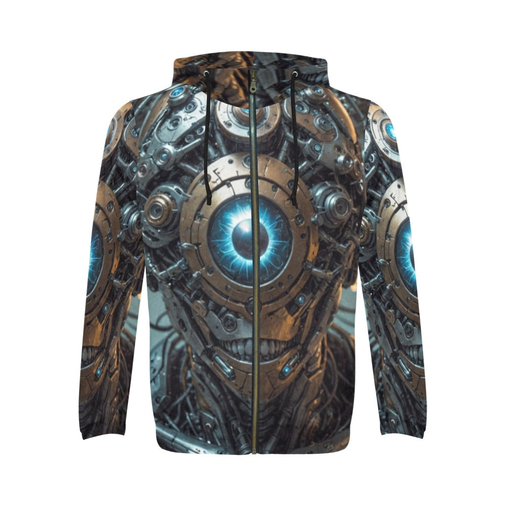 SssidewinderssS - Deliberately Dumbfounded Men's All Over Print Full Zip Hoodie (Model H14)