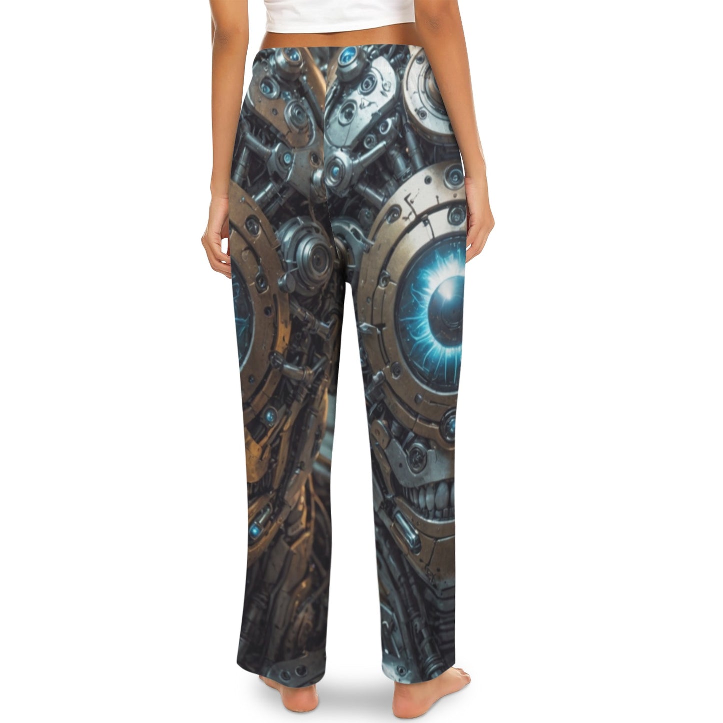 SssidewinderssS - Deliberately Dumbfounded _ Womens_Drawstring_Pajama_Trousers Women's Drawstring Pajama Trousers (Model L80)