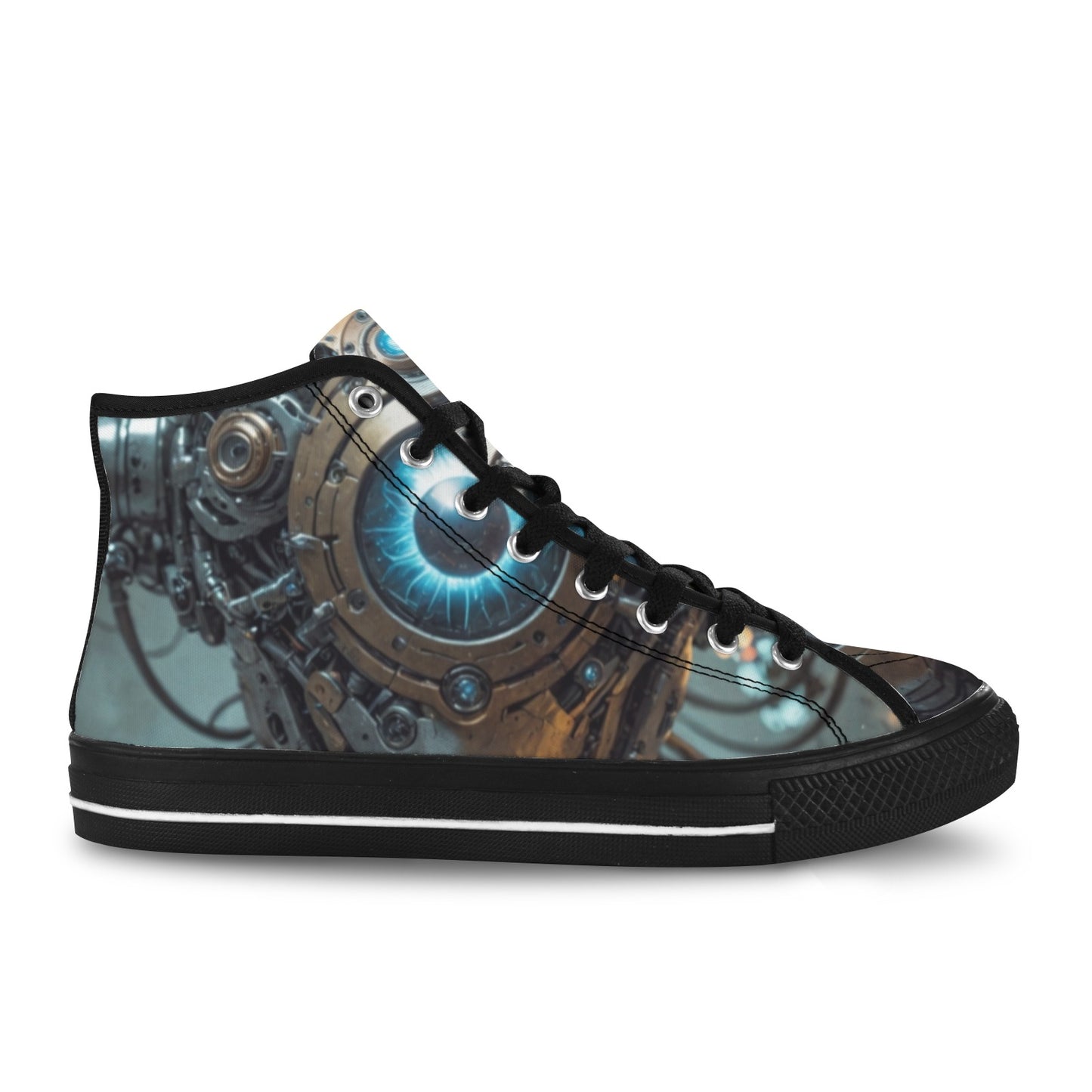 SssidewinderssS - Deliberately Dumbfounded Vancouver High Top Canvas Men's Shoes (Model1013-1)
